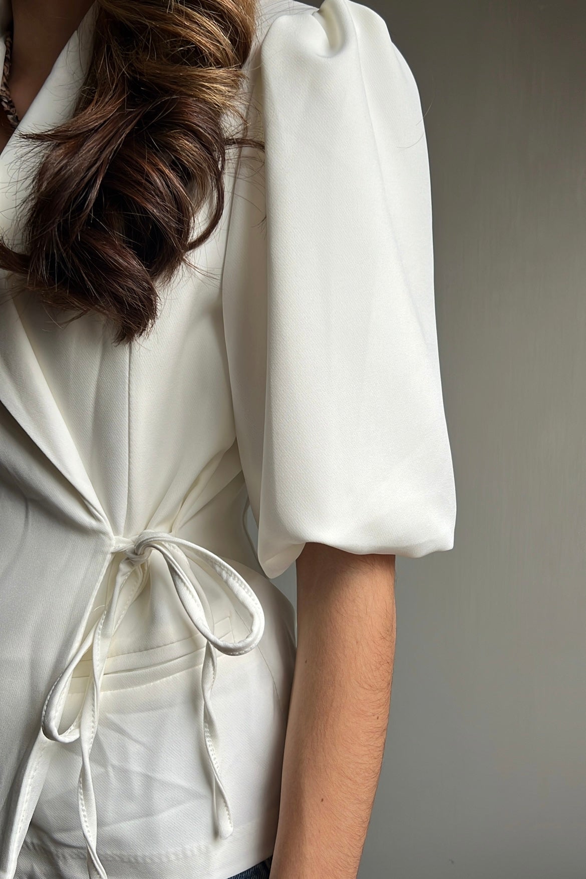 Sophia wrap blazer short sleeve